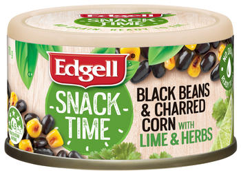 Edgell Black Bean Corn Lime Herbs Snack Time