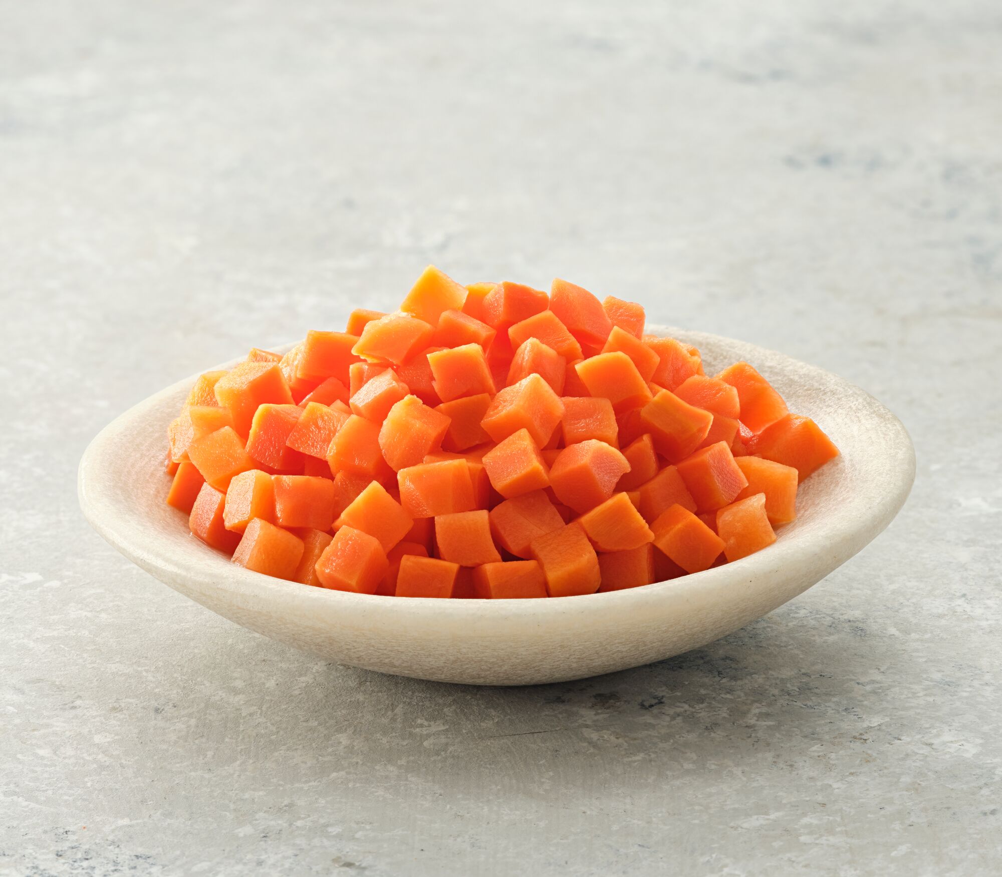 Raw Diced Carrots