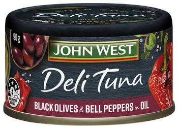 Deli Tuna Black Olives and Bell Peppers in Oil 90g