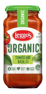 Leggo's Organic Tomato and Basil Pasta Sauce 500g